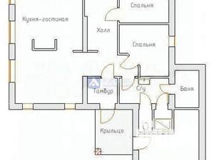 Коттедж 161м², 1-этажный, участок 7 сот.  