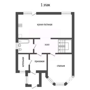 Дом 150м&sup2;, 2-этажный, участок 7 сот.  