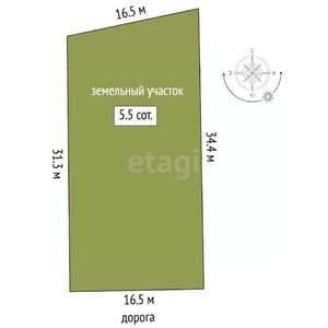 Дача 40м², 1-этажный, участок 6 сот.  