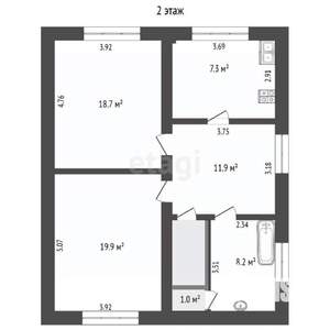 Дом 215м², 3-этажный, участок 5 сот.  