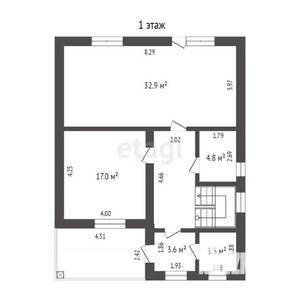 Дом 155м&sup2;, 2-этажный, участок 6 сот.  