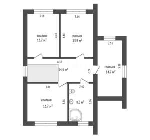 Дом 150м², 2-этажный, участок 6 сот.  