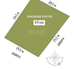 Дача 25м², 2-этажный, участок 5 сот.  
