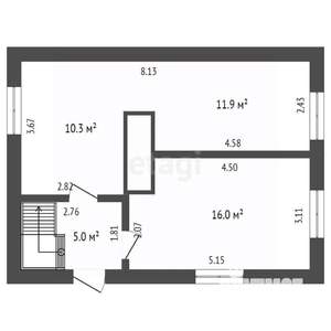 Дом 43м&sup2;, 2-этажный, участок 20 сот.  