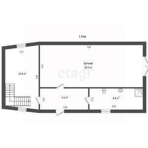 Дом 139м², 2-этажный, участок 4 сот.  