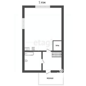 Дом 40м&sup2;, 2-этажный, участок 5 сот.  