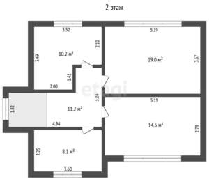Дом 125м², 2-этажный, участок 15 сот.  