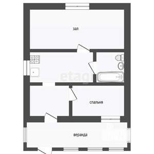 Дом 61м&sup2;, 2-этажный, участок 5 сот.  