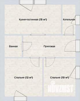 Коттедж 70м², 1-этажный, участок 8 сот.  