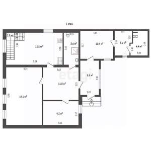 Дом 151м², 2-этажный, участок 4 сот.  