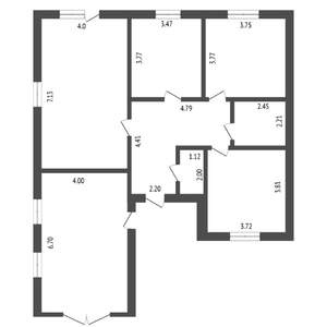 Коттедж 120м², 1-этажный, участок 5 сот.  