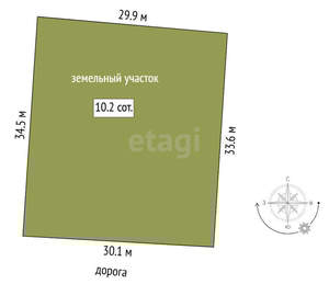 Дом 22м², 2-этажный, участок 10 сот.  