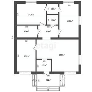 Дом 200м², 2-этажный, участок 5 сот.  