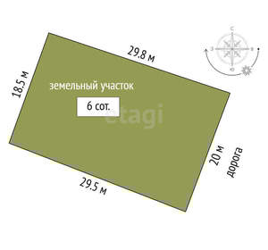 Дача 27м², 2-этажный, участок 6 сот.  