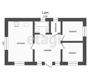 Дом 180м², 1-этажный, участок 6 сот.  