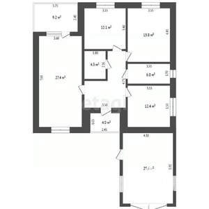 Дом 140м&sup2;, 1-этажный, участок 7 сот.  