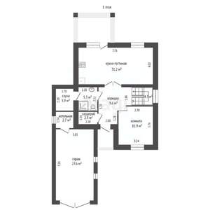 Дом 172м², 2-этажный, участок 7 сот.  