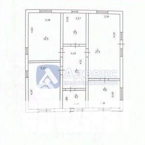 Дом 102м&sup2;, 2-этажный, участок 9 сот.  
