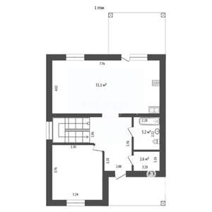 Дом 133м&sup2;, 2-этажный, участок 5 сот.  