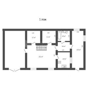 Коттедж 157м², 2-этажный, участок 5 сот.  