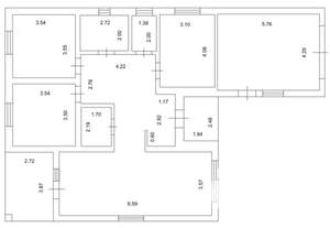 Коттедж 130м², 1-этажный, участок 8 сот.  