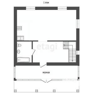 Дом 87м², 2-этажный, участок 9 сот.  