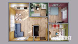 Дом 50м&sup2;, 1-этажный, участок 5 сот.  