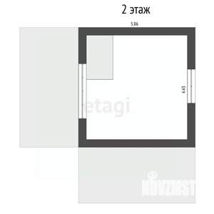 Дом 50м², 2-этажный, участок 8 сот.  