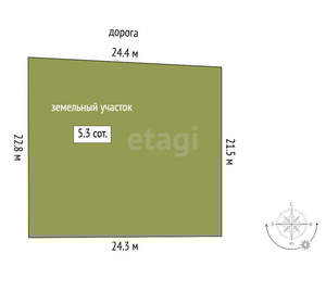 Дача 90м², 1-этажный, участок 5 сот.  