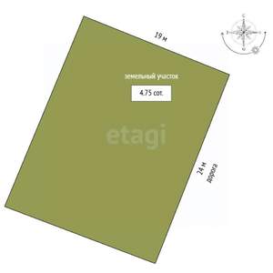 Дом 20м&sup2;, 1-этажный, участок 5 сот.  