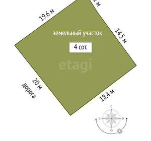 Дача 77м², 1-этажный, участок 4 сот.  