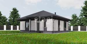 Дом 69м&sup2;, 1-этажный, участок 6 сот.  