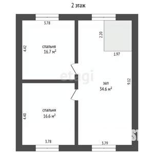 Дом 151м&sup2;, 2-этажный, участок 8 сот.  