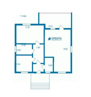 Дом 105м², 2-этажный, участок 5 сот.  