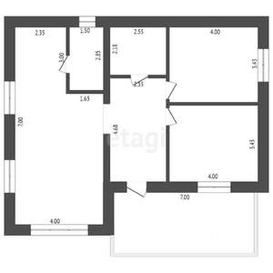 Дом 80м², 1-этажный, участок 8 сот.  