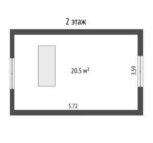 Дом 60м², 2-этажный, участок 5 сот.  