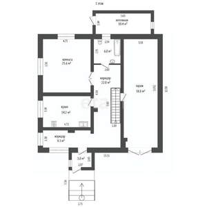 Дом 408м&sup2;, 3-этажный, участок 15 сот.  