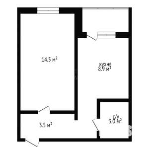 1-к квартира, на длительный срок, 32м2, 5/9 этаж