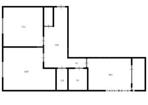 2-к квартира, на длительный срок, 84м2, 9/9 этаж