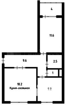 2-к квартира, на длительный срок, 52м2, 6/10 этаж