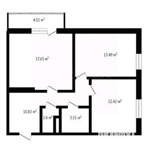 2-к квартира, на длительный срок, 65м2, 6/9 этаж