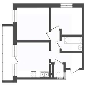 2-к квартира, на длительный срок, 60м2, 13/18 этаж