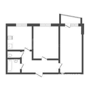 2-к квартира, на длительный срок, 51м2, 3/9 этаж