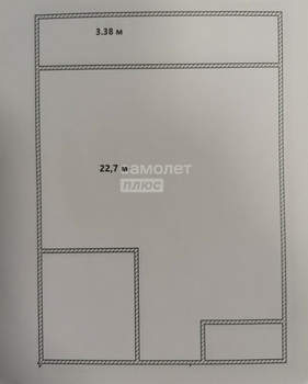 Студия квартира, на длительный срок, 26м2, 12/16 этаж