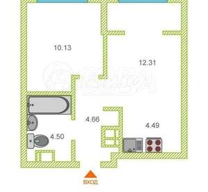 1-к квартира, на длительный срок, 40м2, 1/16 этаж