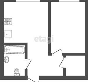 1-к квартира, на длительный срок, 42м2, 5/8 этаж