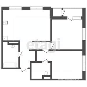 2-к квартира, на длительный срок, 74м2, 18/24 этаж