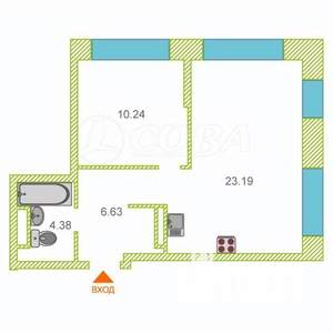 2-к квартира, на длительный срок, 45м2, 20/25 этаж
