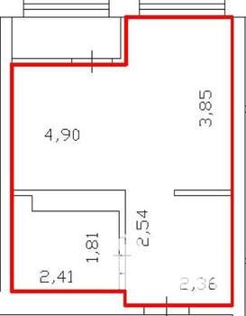 Студия квартира, на длительный срок, 27м2, 12/17 этаж