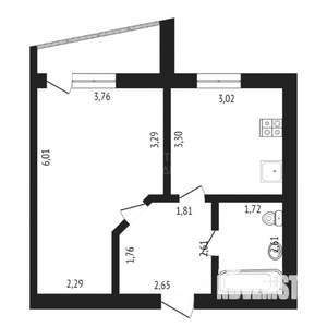 1-к квартира, на длительный срок, 42м2, 4/16 этаж